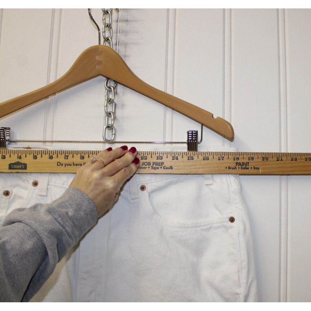 Vintage Levi’s 550 White Denim Jeans 38x30 Baggy Y2K Made In‎ The USA - Picture 2 of 12